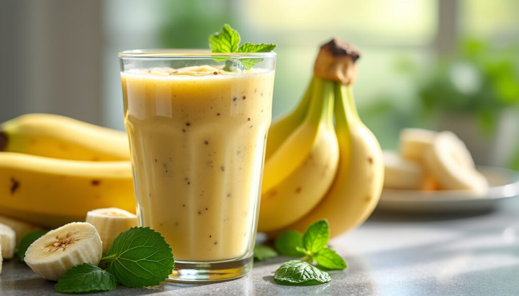 découvrez nos astuces pour préparer un smoothie à la banane onctueux et riche en vitamines, parfait pour une pause saine et gourmande.