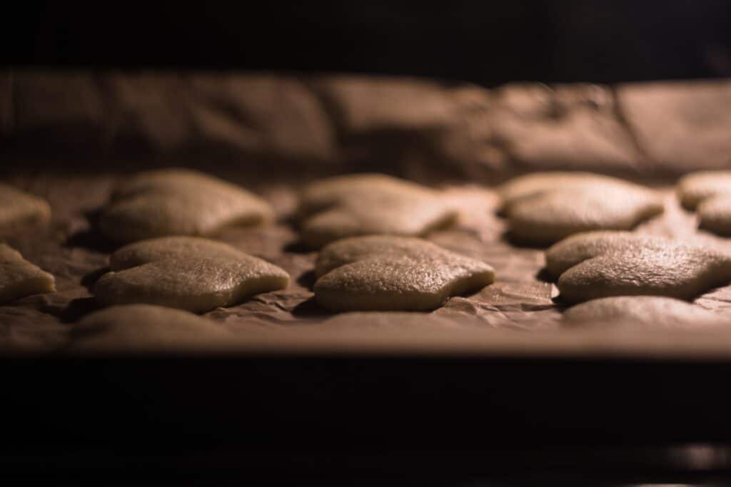 a close up of some food on a tray