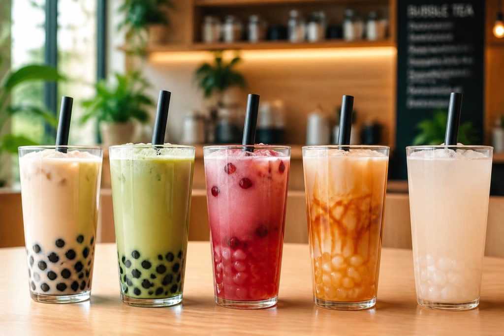 explorez le monde du bubble tea en découvrant les saveurs classiques incontournables et les combinaisons originales qui éveilleront vos papilles.