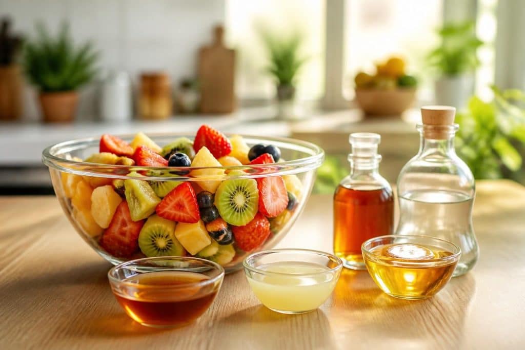 découvrez quel liquide utiliser pour parfumer délicieusement votre salade de fruits frais et sublimer ses saveurs naturelles.