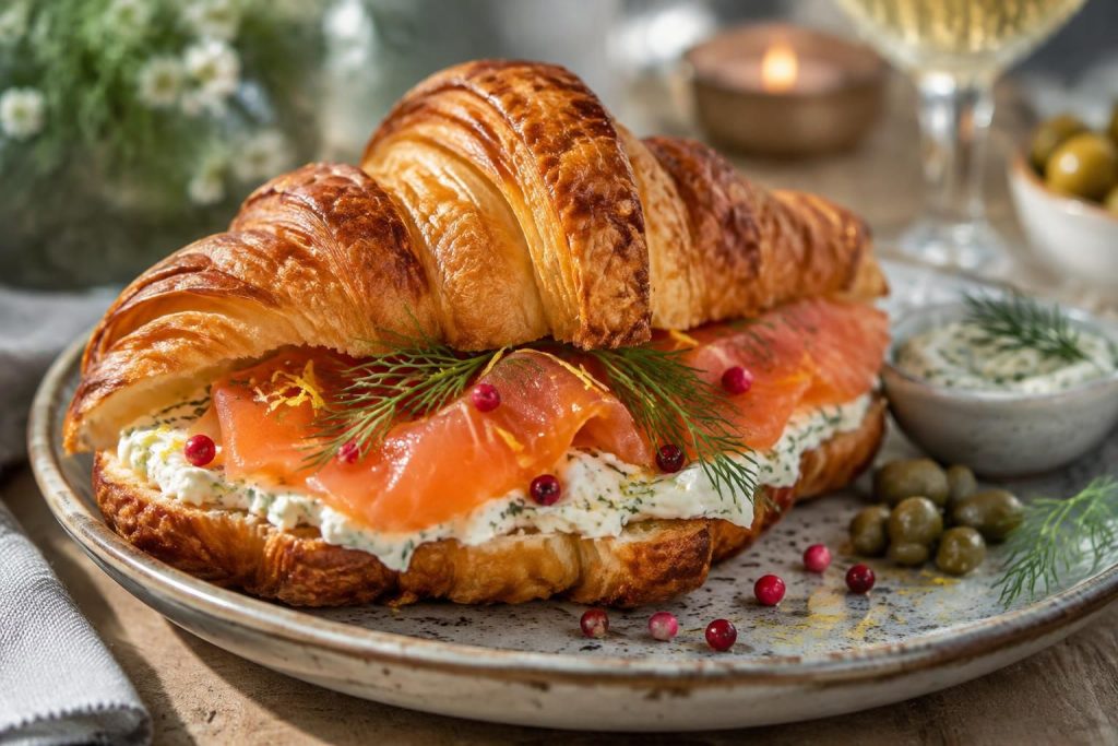 découvrez une recette facile de croissants au saumon fumé et boursin, parfaits pour un apéro gourmand et savoureux.