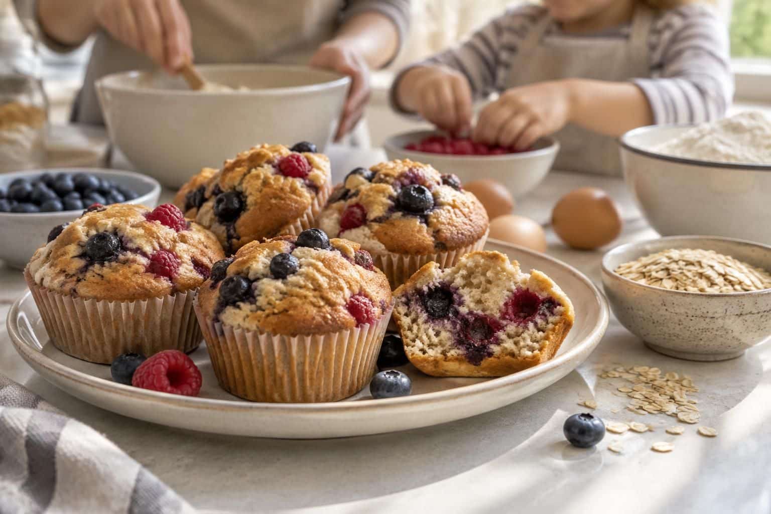 découvrez une recette de muffins sans sucre ajouté, moelleux et faciles à préparer, à partager au goûter avec les enfants et les personnes diabétiques.